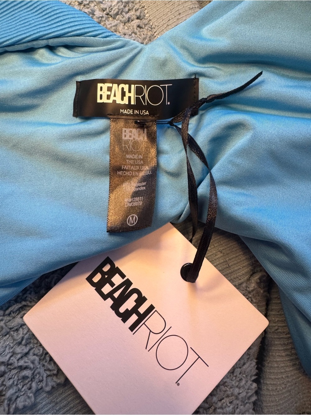 Beach Riot Bikini Solid Highway bikini top and Heidi high waisted bottom NWT - Picture 5 of 7